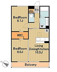 間取図画像 2LDK