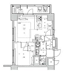 ミルーナヒルズ亀有 2階1LDKの間取り