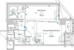 JR京浜東北・根岸線 赤羽駅 徒歩5分の賃貸マンション 4階1LDKの間取り