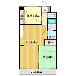 クレールシャンブル21 2LDKの間取図画像