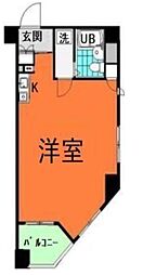 セレナハイム池袋アプレ 7階ワンルームの間取り