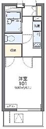 レオパレス横浜堀ノ内 1Kの間取図画像