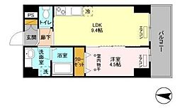 フェリス コート 3階1LDKの間取り