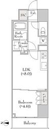 ルミーク錦糸町 1LDKの間取図画像