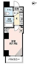 プレール・ドゥーク中野富士見町 1Kの間取図画像