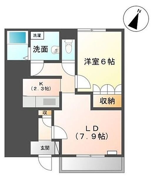 静岡県富士市伝法(賃貸アパート1LDK・1階・41.32㎡)の写真 その2