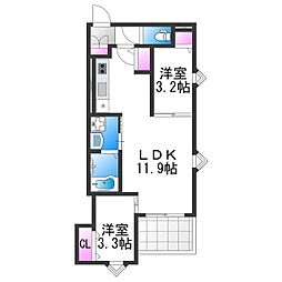 REGALEST喜連瓜破2 1階/-