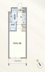 GRANPASEO門前仲町 1Kの間取図画像