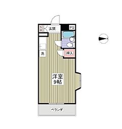 シャルム堀之内 ワンルームの間取図画像