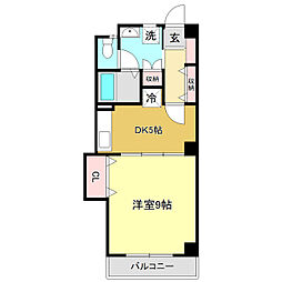 すばる 1DKの間取図画像