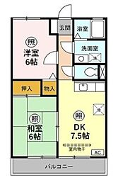 間取図画像 2DK
