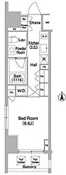 COMFORIA門前仲町 1Kの間取図画像
