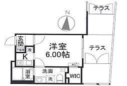 Branche西新宿EAST 1Kの間取図画像