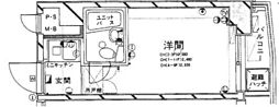 シティープラザ南麻布 ワンルームの間取図画像