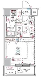 CREVISTA中野新橋2 1Kの間取図画像