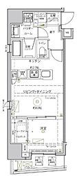 JR山手線 秋葉原駅 徒歩8分の賃貸マンション 2階1LDKの間取り