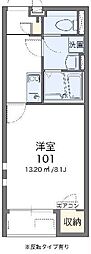 クレイノドラジェ 1Kの間取図画像