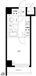 ルーブル大井町参番館 1Kの間取図画像
