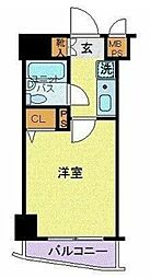 つくばエクスプレス 浅草駅 徒歩10分の賃貸マンション 4階1Kの間取り