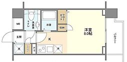 エクセリア九段 ワンルームの間取図画像
