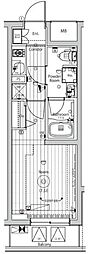 メイクスアート桜木町 1Kの間取図画像