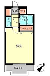 ジョイフル相模原 ワンルームの間取図画像