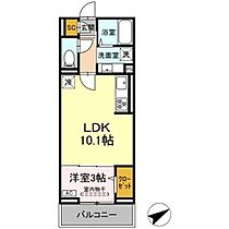 D-ROOM矢部3丁目A 208 ｜ 神奈川県相模原市中央区矢部３丁目96-12（賃貸アパート1LDK・1階・33.61㎡） その2