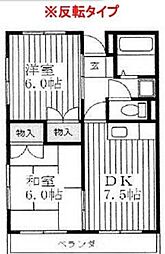 間取図画像 2DK