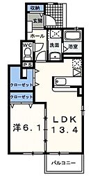 間取図画像 1LDK