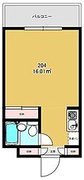 ジョイフル羽根木 ワンルームの間取図画像