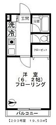 毛塚ビル 1Kの間取図画像