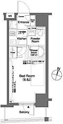 ParkCube笹塚 1Kの間取図画像