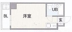サンパークマンション高宮 ワンルームの間取図画像