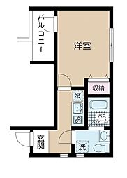 フェリーチェ上井草A 1階1Kの間取り