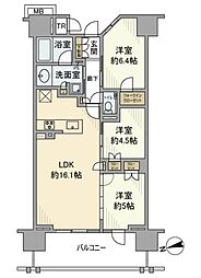 BrilliaCity西早稲田センターコート 3LDKの間取図画像