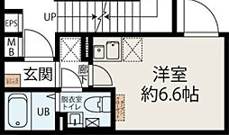 UrbanResidence亀有 ワンルームの間取図画像