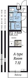 リブリ・オルタンシア3 1Kの間取図画像