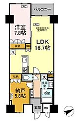 サンジョイアゼロ 7階1SLDKの間取り