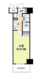 フェニックスレジデンス堺東 1Kの間取図画像