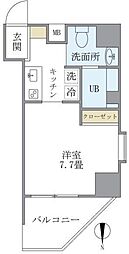 KDXレジデンス御徒町 1Kの間取図画像