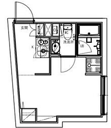 Ludens中板橋2 ワンルームの間取図画像