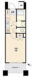 ドゥーエ板橋 1Kの間取図画像