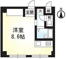 ルミエール・アイたまプラーザ 1Kの間取図画像