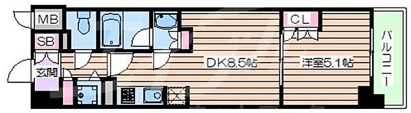 シティカレント新大阪 ｜大阪府大阪市淀川区木川東４丁目(賃貸マンション1LDK・3階・34.71㎡)の写真 その2