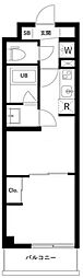 アーバンパーク蒲田南1 1DKの間取図画像