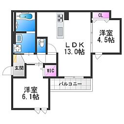 仮)エスポワレジデンス 2階/-