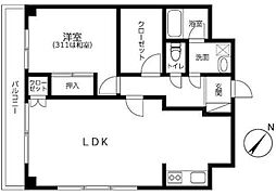 レジデンス西千葉イースト 1SLDKの間取図画像
