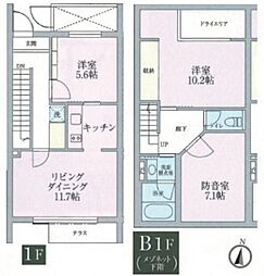 artista 3LDKの間取図画像