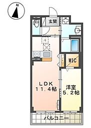 (仮称)千葉市中央区都町新築マンション 1LDKの間取図画像