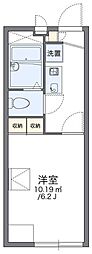 レオパレスアメニティ2 1Kの間取図画像